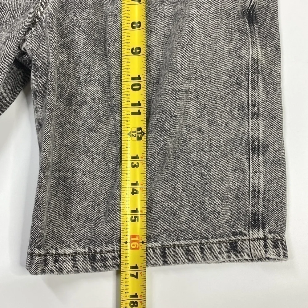 Zara Grey Black Bermuda Stretch Drawstring Shorts Size 13-14